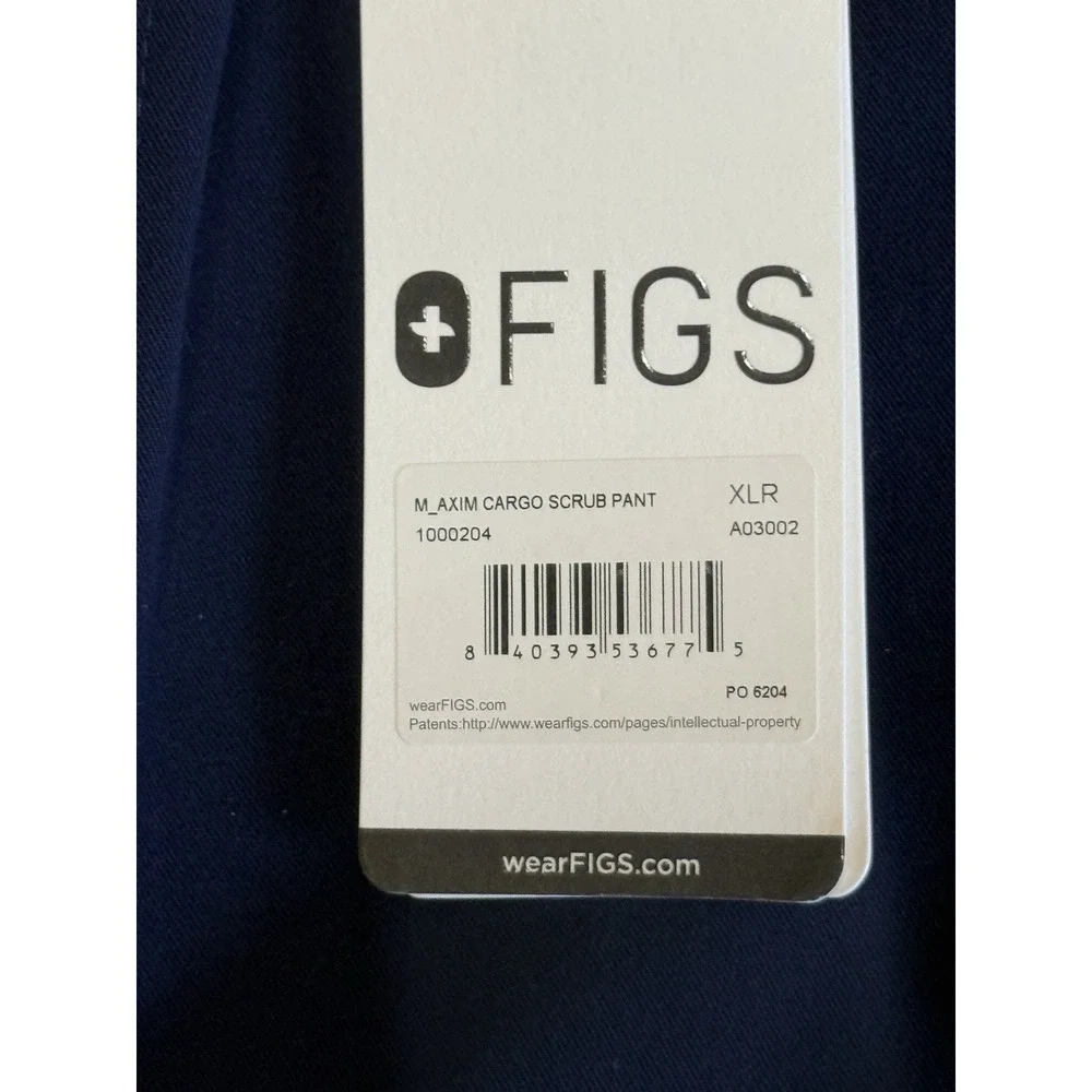 FIGS Men Axim Cargo Pants NAVY Size XL Regular NEW